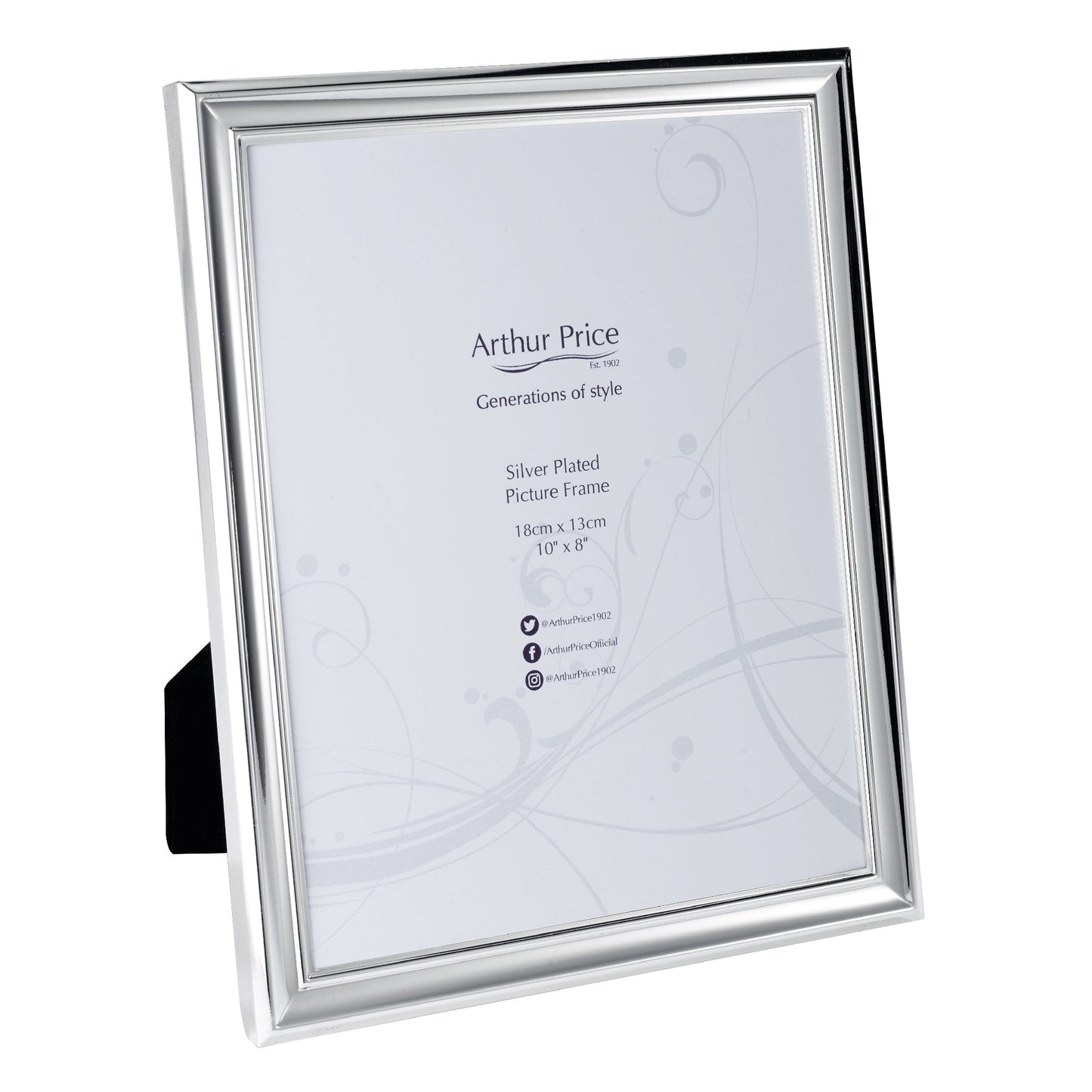 Art Deco Photo Frame | Silver Plated | 10x8