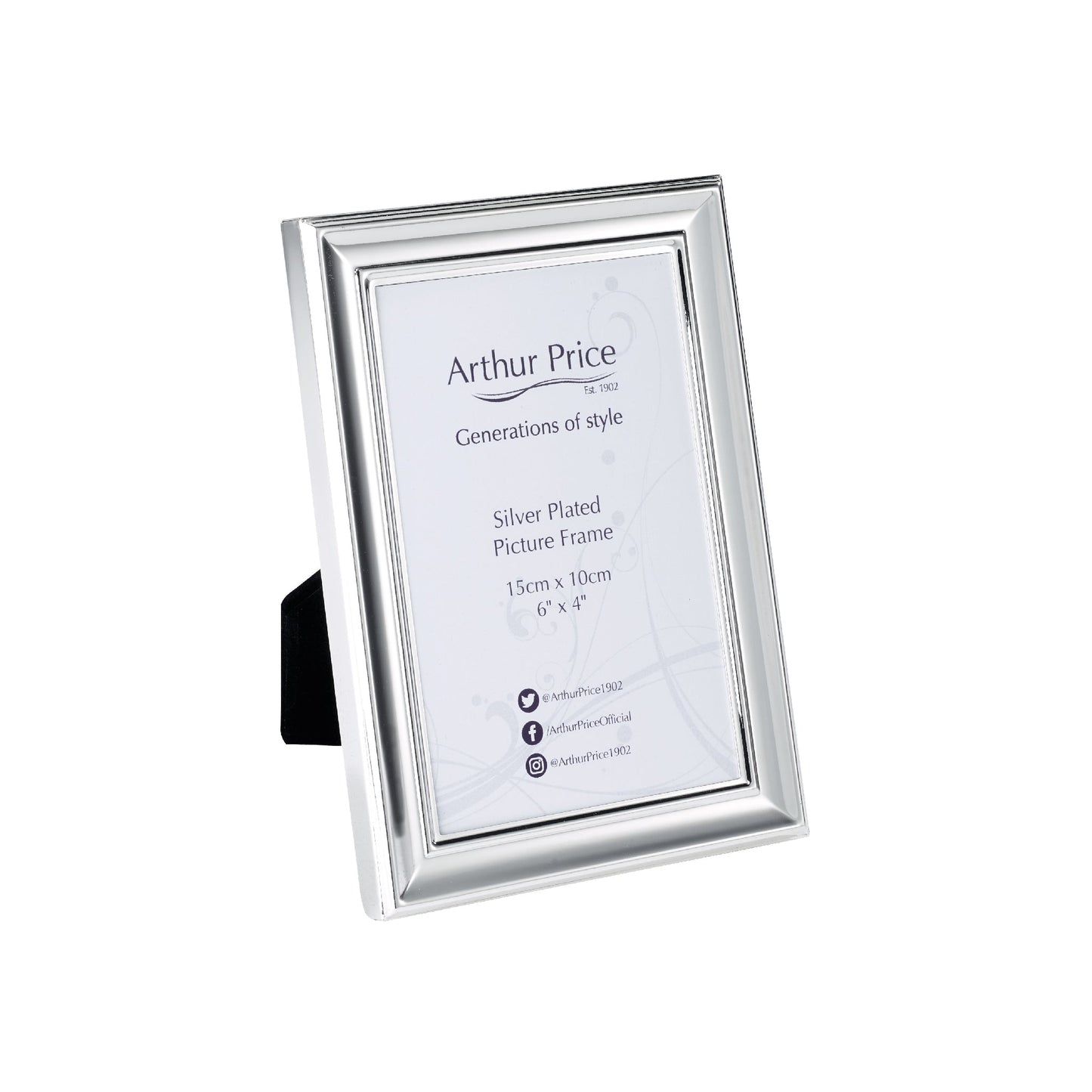 Art Deco Photo Frame | Silver Plated | 6x4
