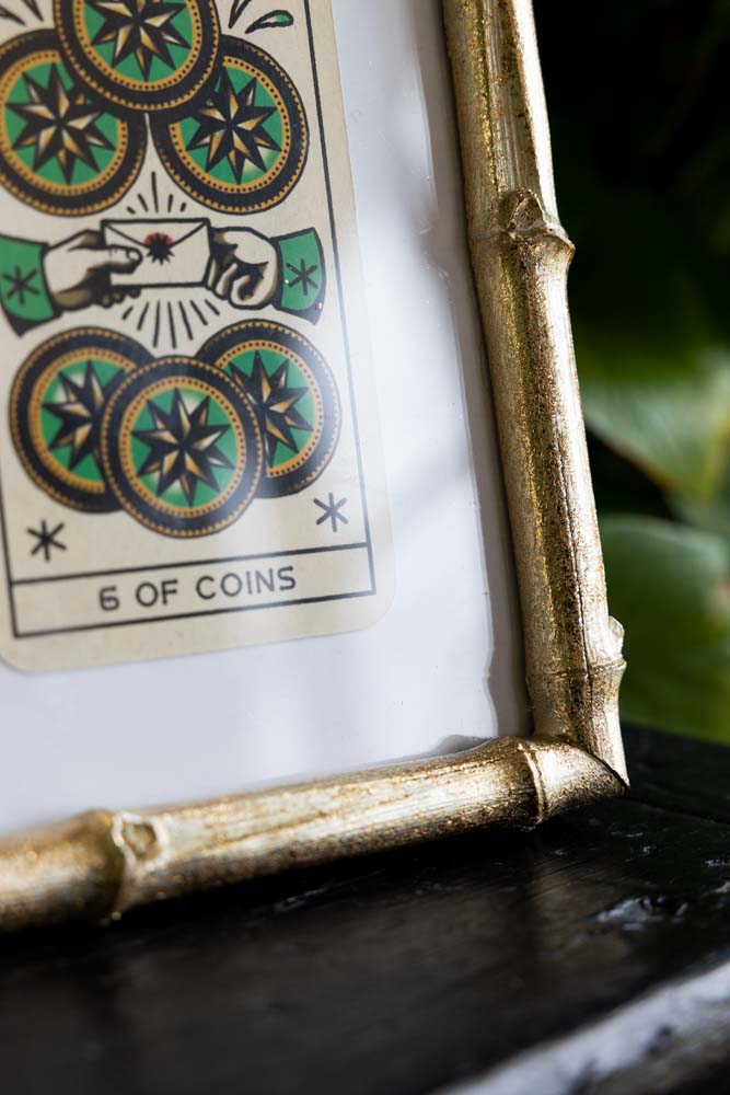 Antique Gold Bamboo Photo Frame 5x7