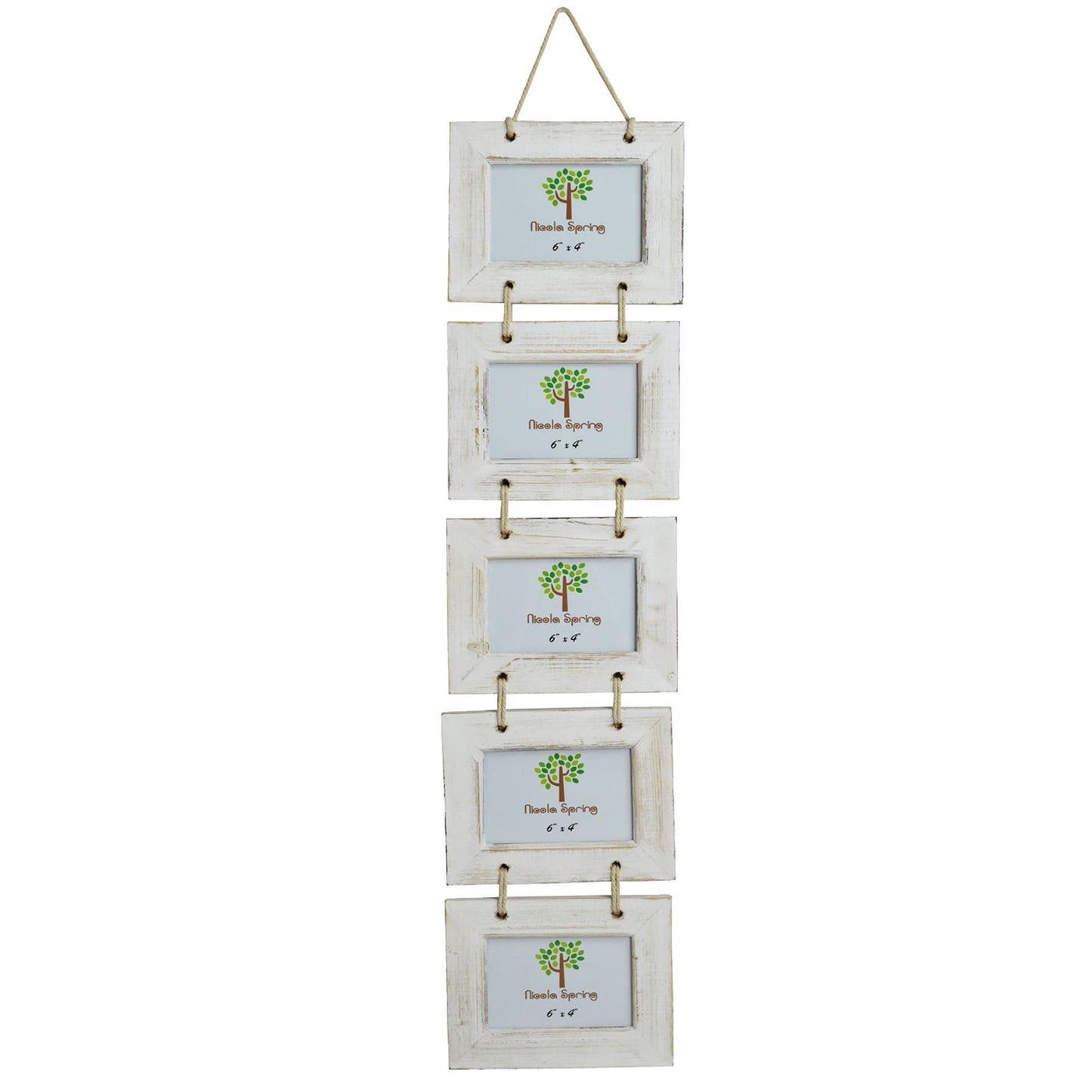 6 x 4 Wooden Hanging Multi Photo Frame