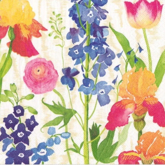 Summer Garden Cocktail Napkin by Caspari