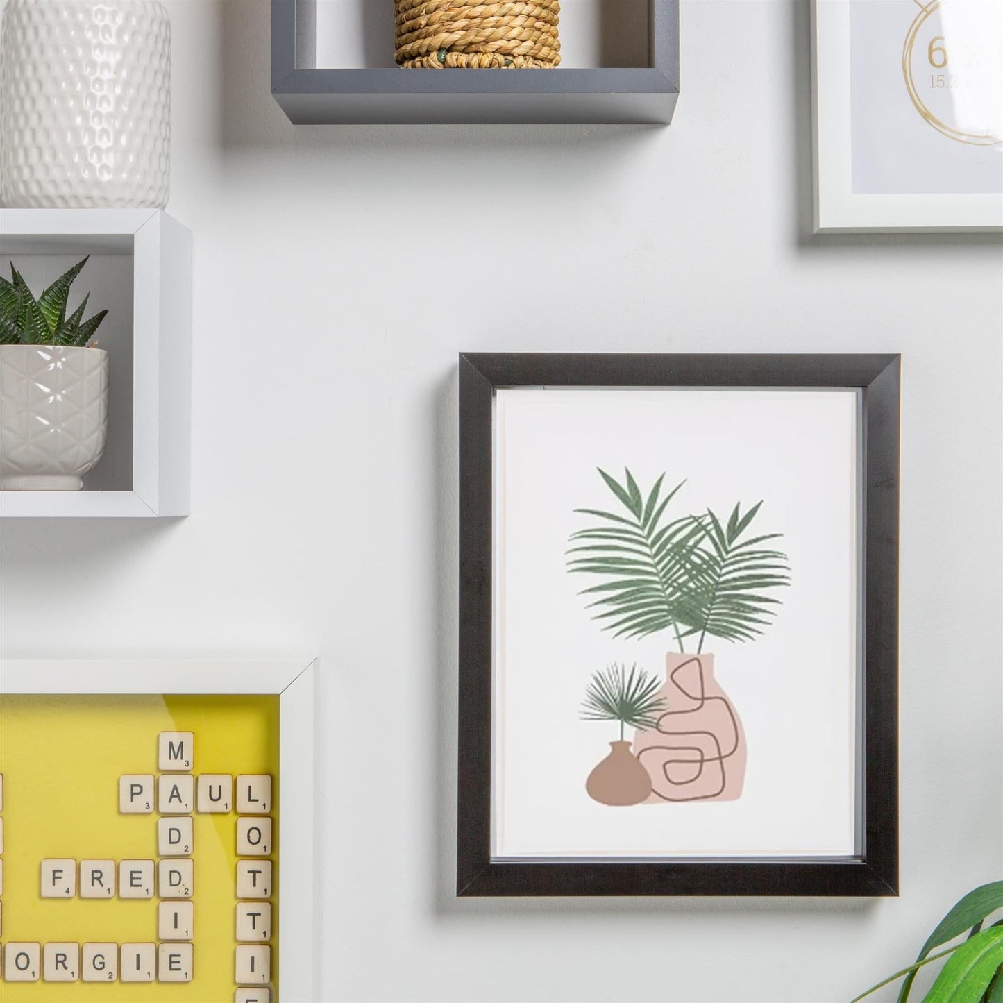 Grey 8 x 10 Photo Frame with 4 x 6 Mount