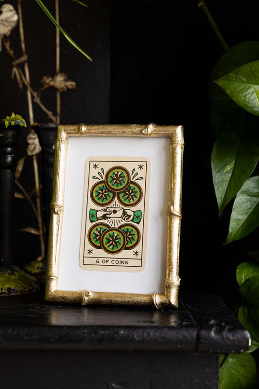Antique Gold Bamboo Photo Frame 5x7